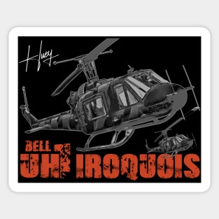 UH-1H Iroquois Huey Helicopter Sticker